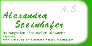alexandra steinhofer business card